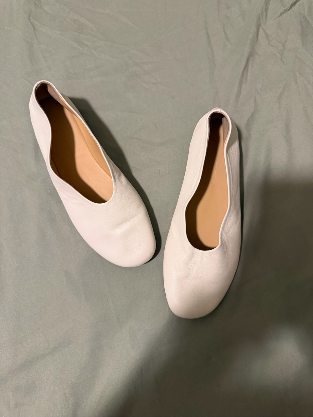 Jenni Kayne Leather Ballet Flats in Light Pink - Picture 2 of 4